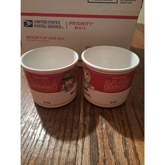 Vintage Lot of 2 1993 Westwood Campbells Soup Mugs Coffee Cups - Picture 5 of 7
